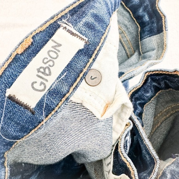 Elizabeth and James Gibson Ripped Denim Jeans Raw Hem Size 29 - Picture 5 of 7